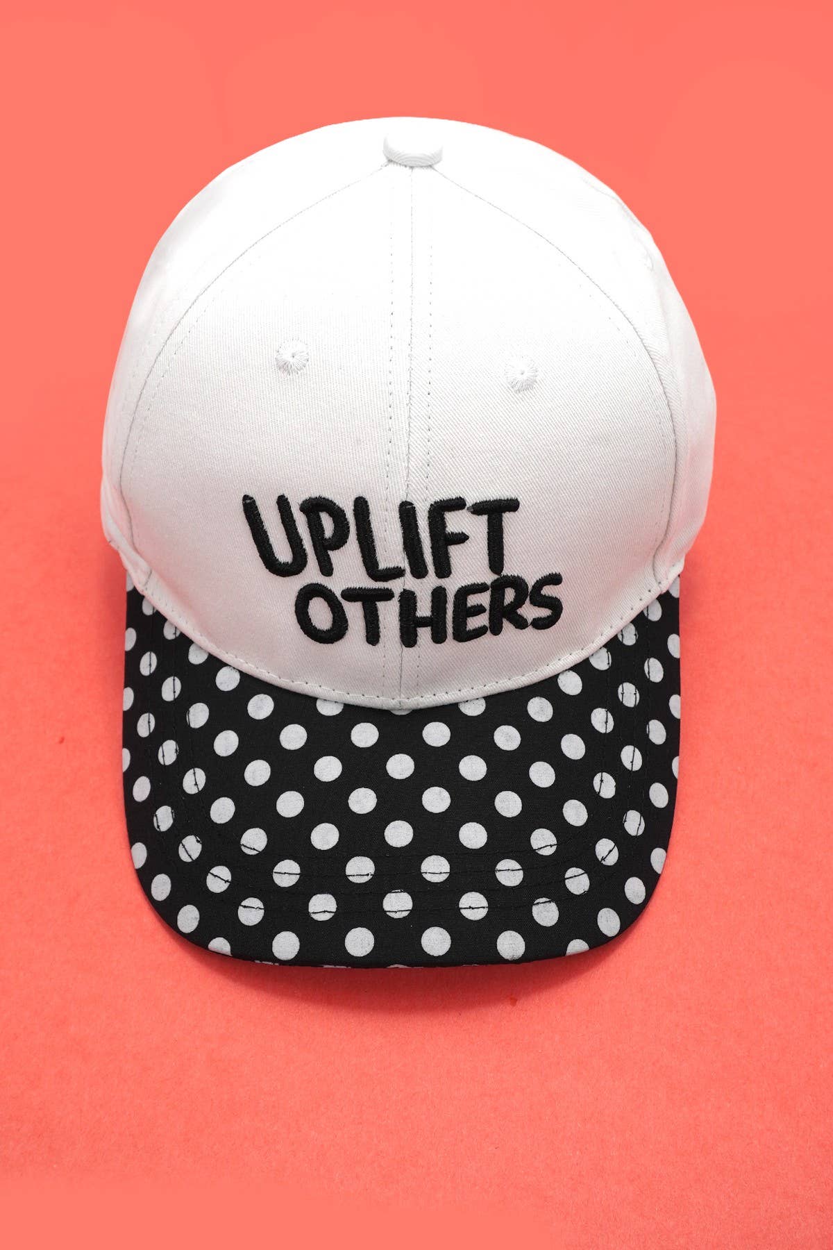 "Up Lift Others"  Polka Dot Baseball Cap