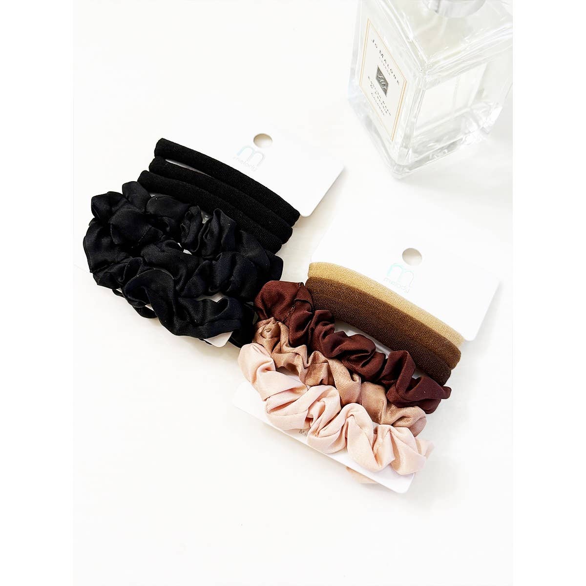 Brown Tones Tie and Scrunchie Set