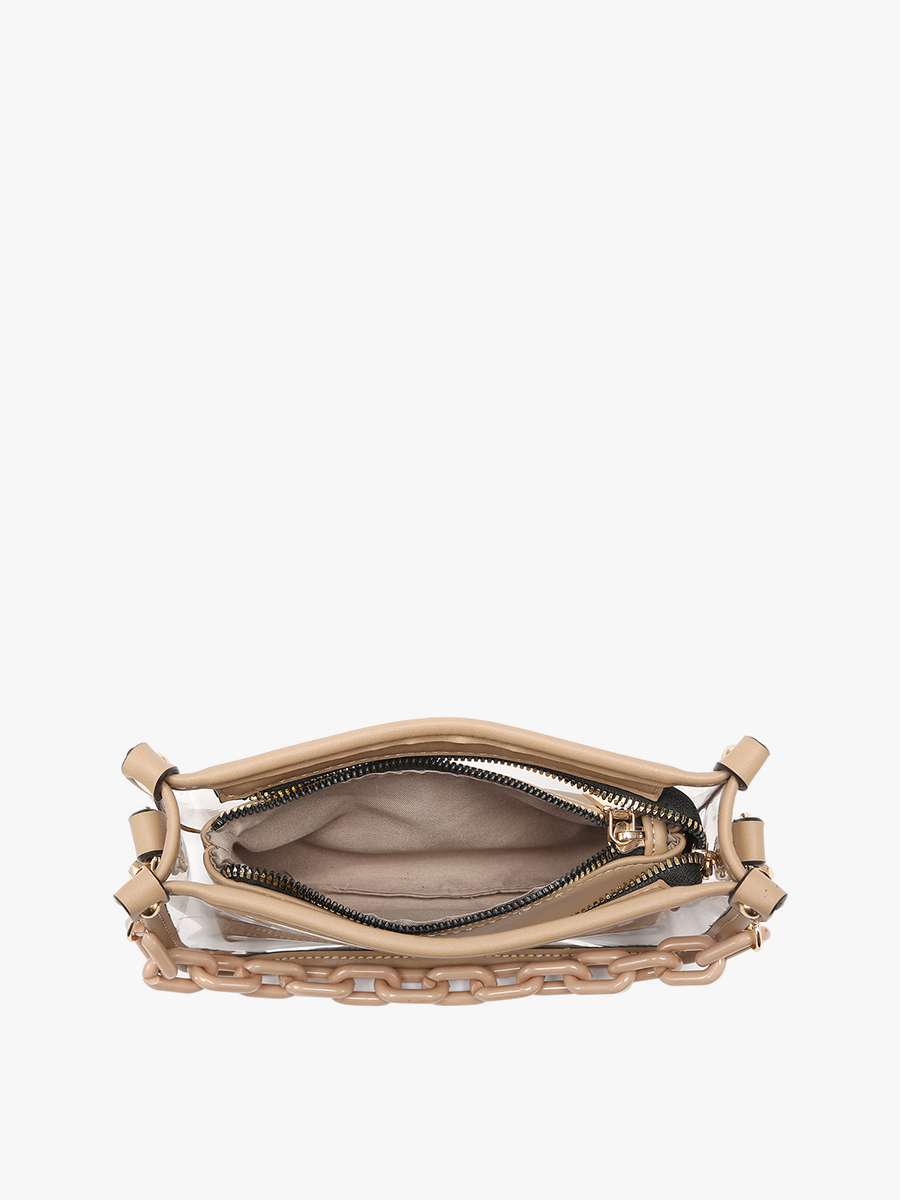 Jessica Stadium Clear Crossbody Bag – Chain Strap