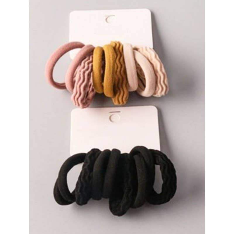 Neutrals Rolled Hair Tie Set