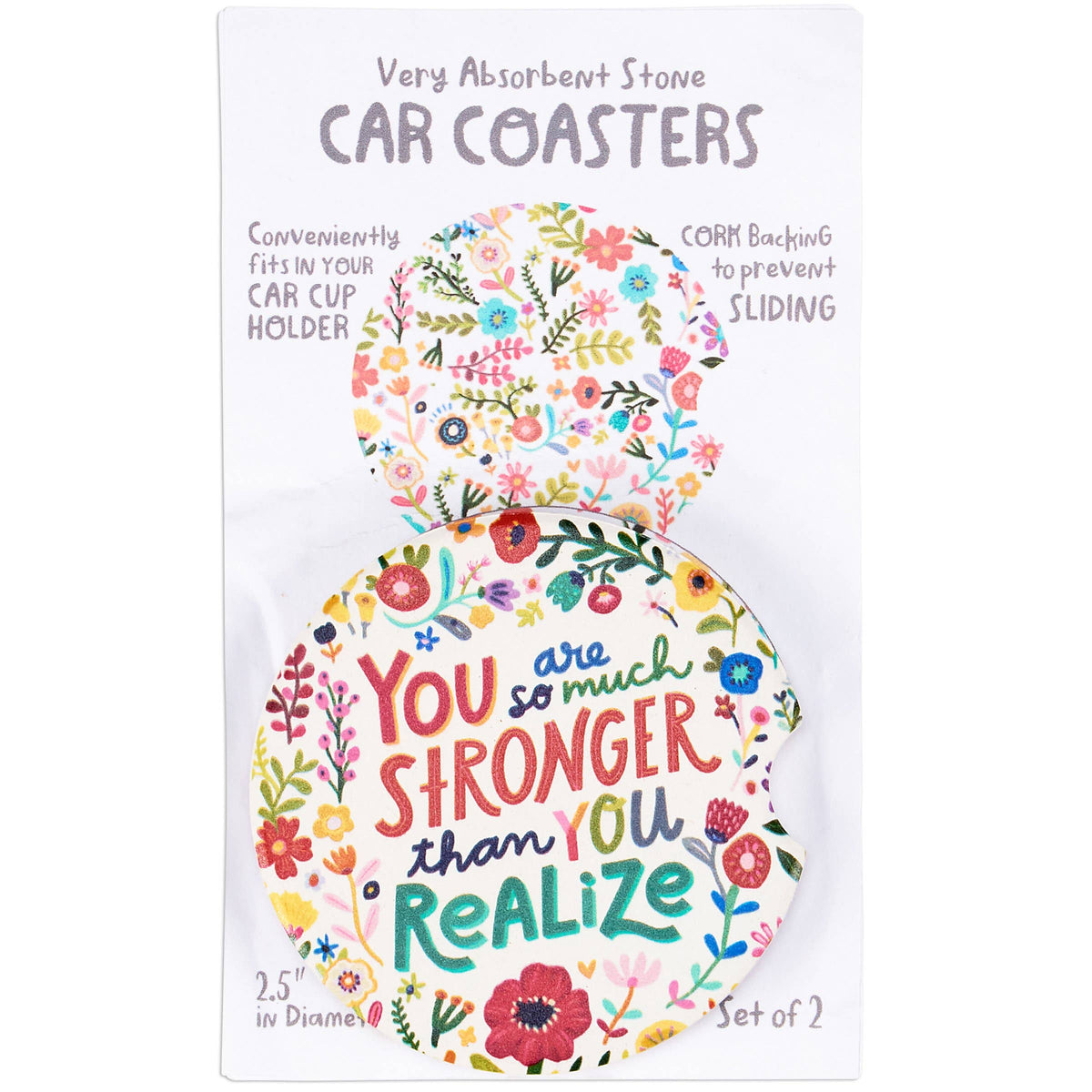 So Much Stronger Car Coasters