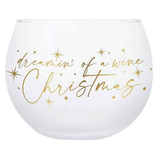 Wine Christmas Glass