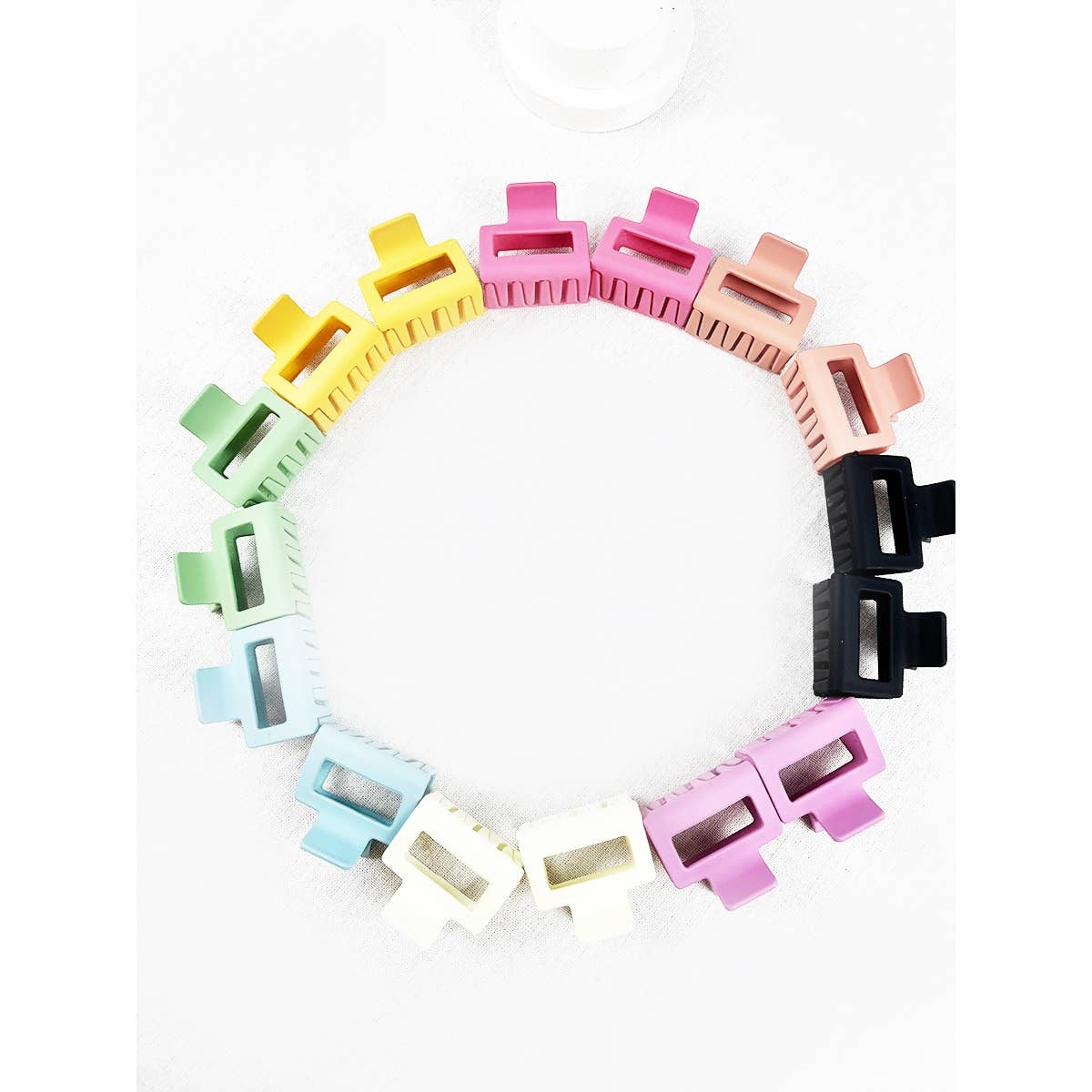 Duo Medium Size Matte Rectangle Claw Clip