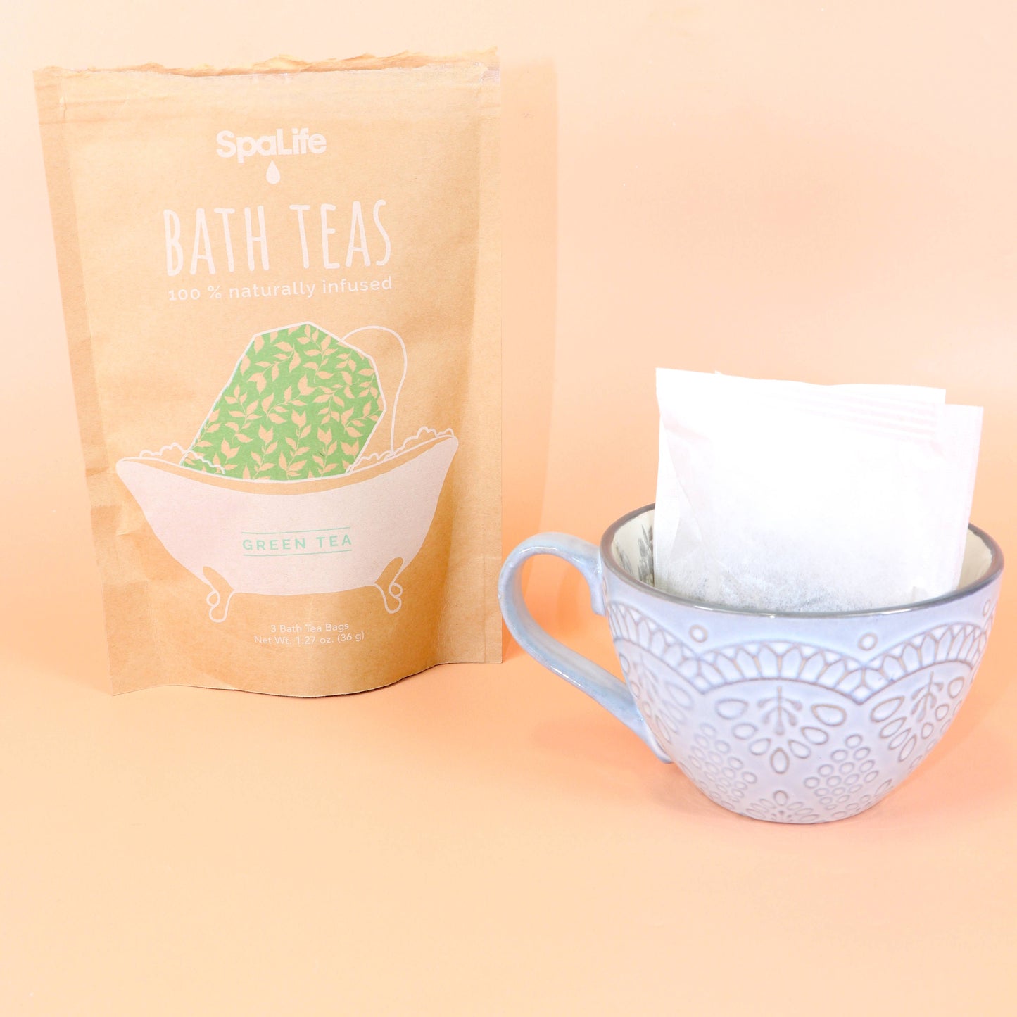 100% Natural Infused Bath Teas - Green Tea