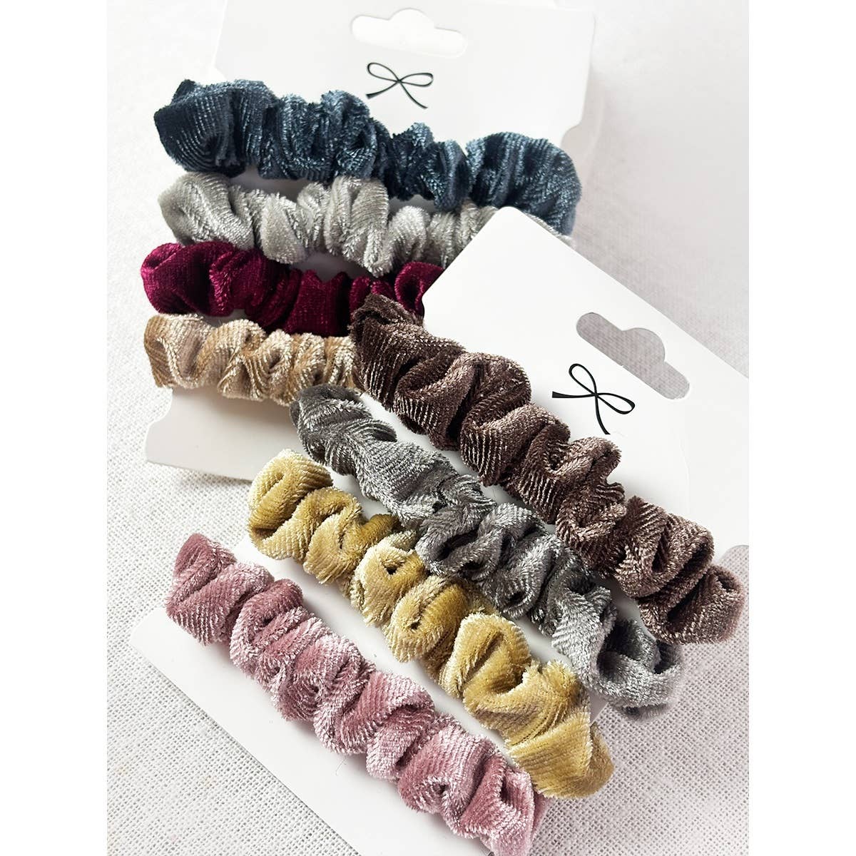 Velvet Assorted Scrunchie Set