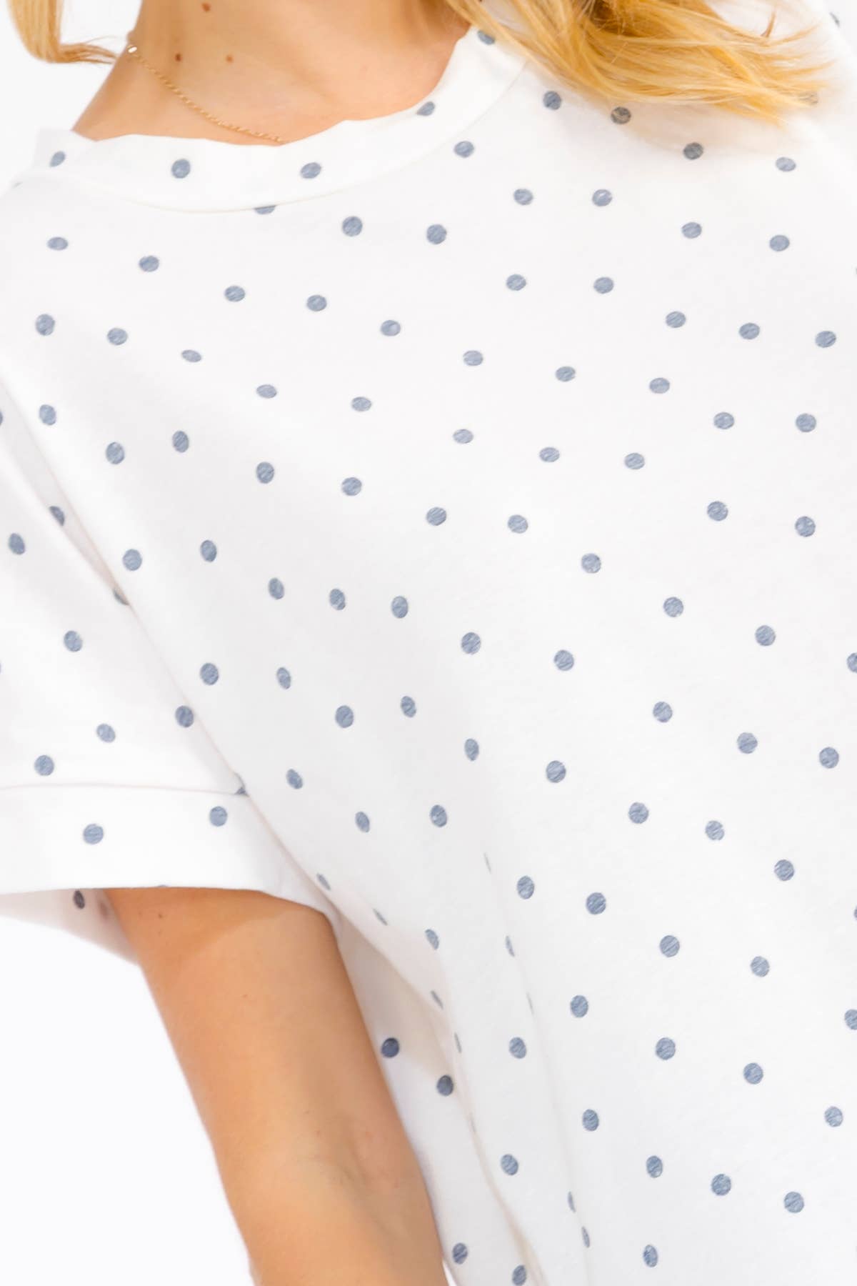 Polka Dot Flowy Top