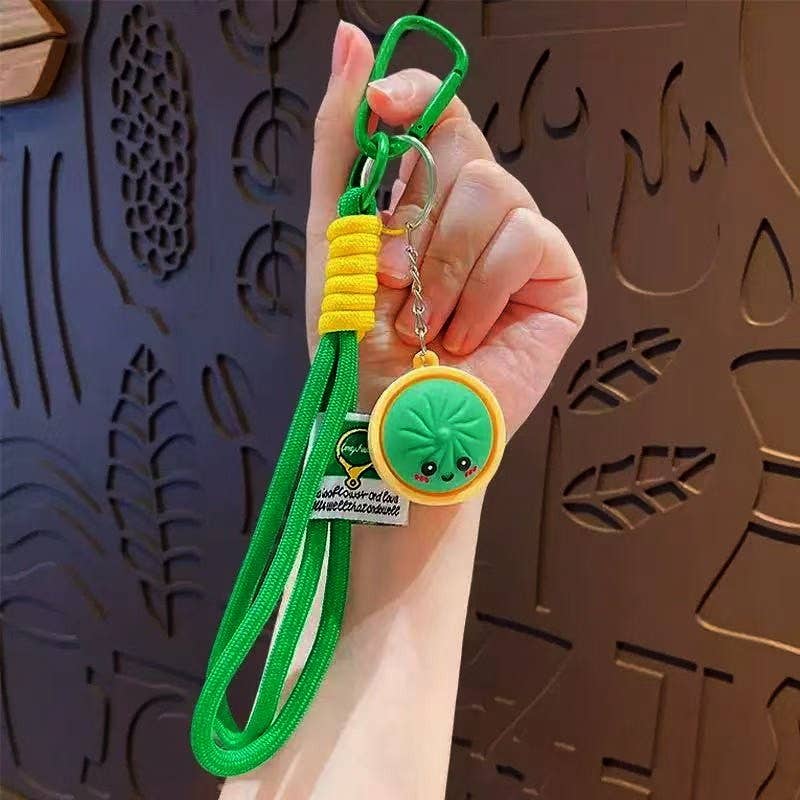 Dumpling Wristlet Keychain
