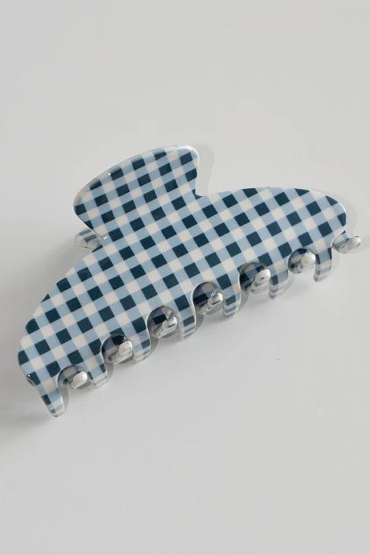 Jumbo Stripe Plaid Claw Clip