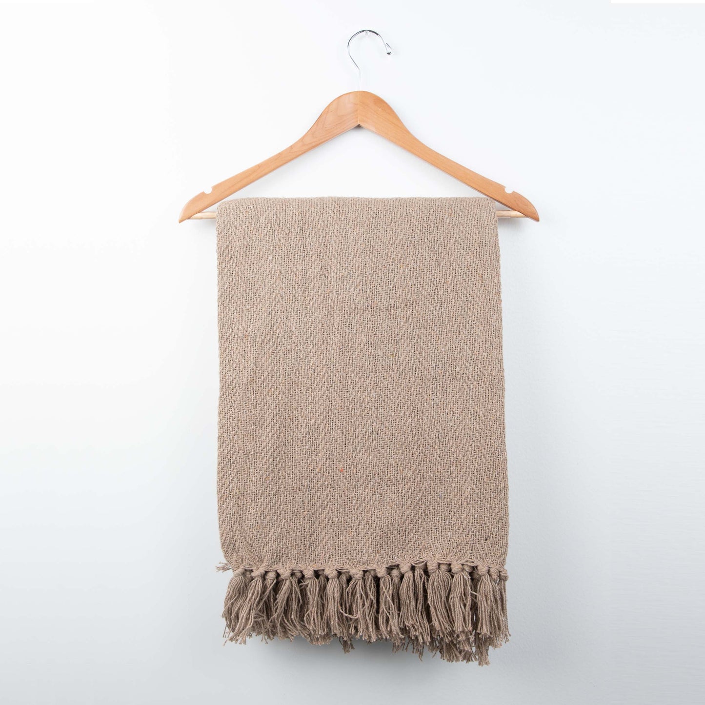 Herringbone Cotton Throw Blanket