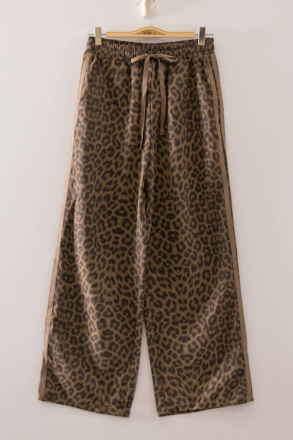 Leopard Cotton Twill Pants