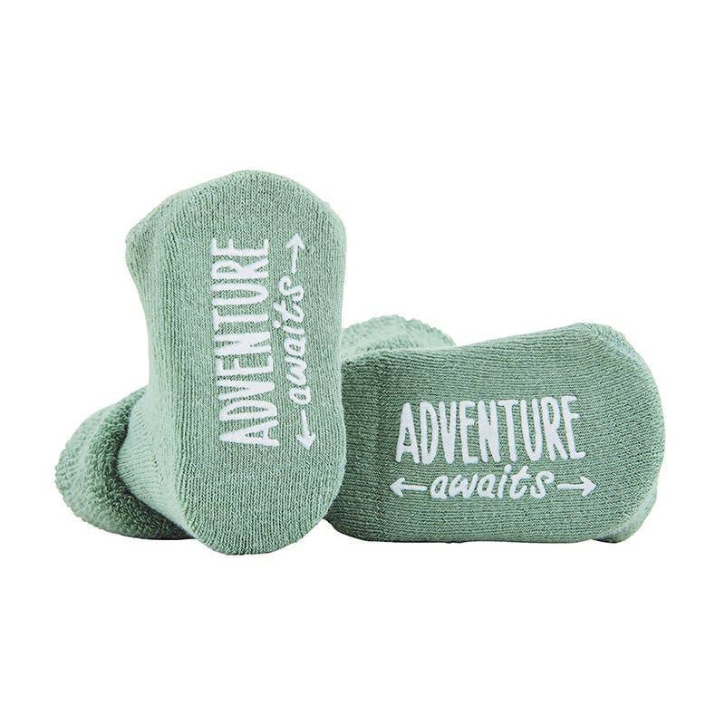 Adventure Awaits Baby Socks