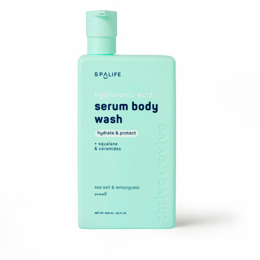 Hyaluronic Acid Serum Body Wash, Sea Salt & Lemongrass Scent