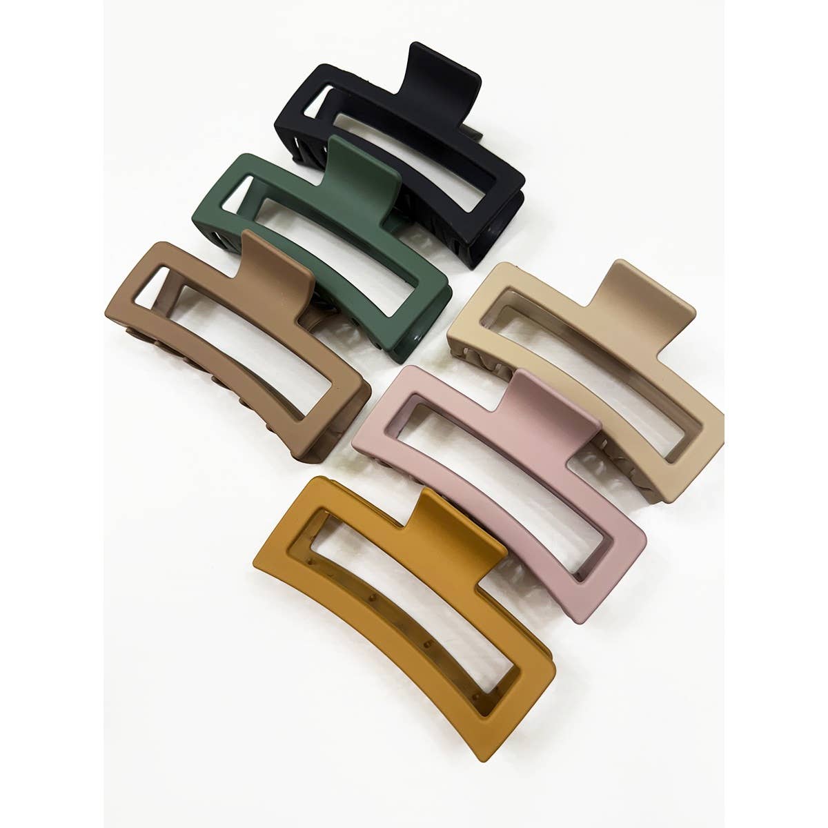 Jumbo Cut Out Rectangle Hair Claw Clip