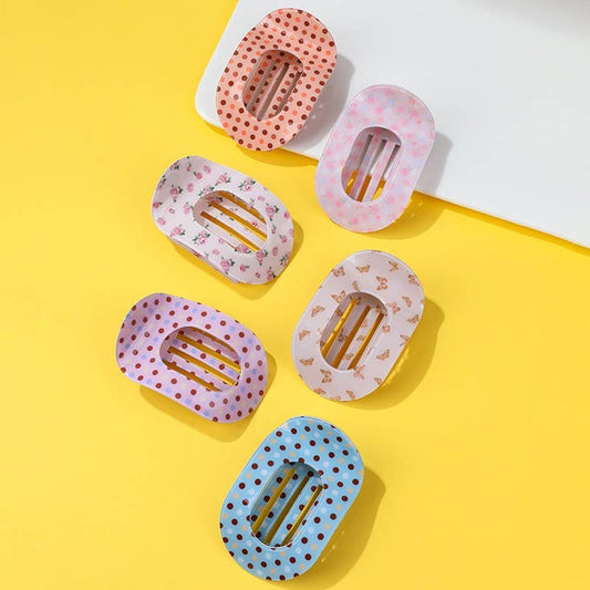 Jumbo Lay Flat Oval Claw Clips