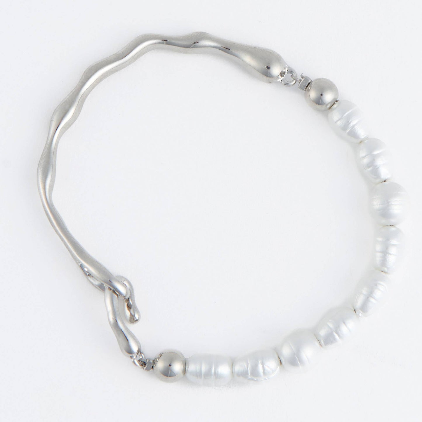 Bangle Bracelet Julien Genuine Freshwater Pearls