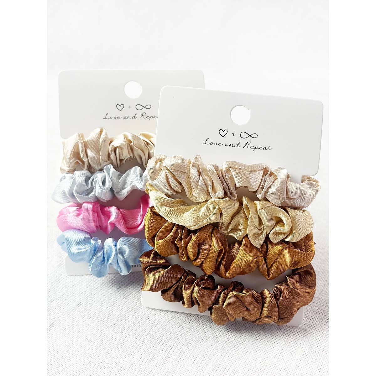 4-Pcs Satin Scrunchie Set