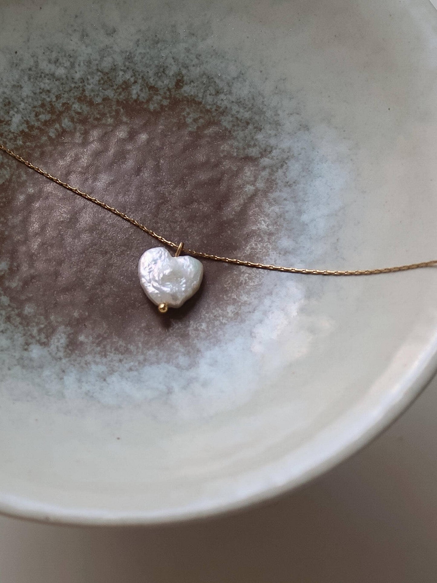 18K Gold Non-Tarnish Freshwater Pearl Clover