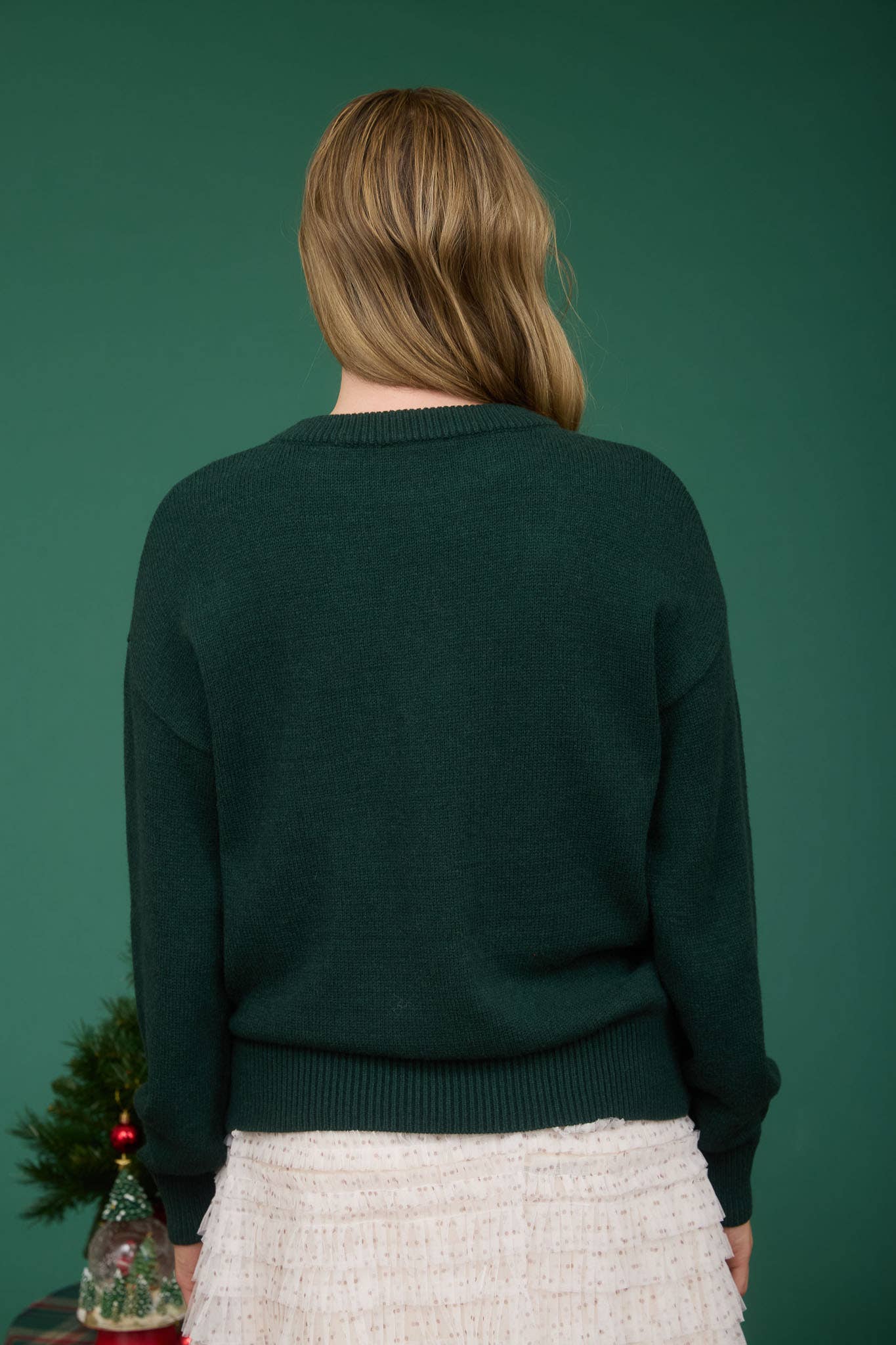 Trimmed In Tinsel Merry Sweater