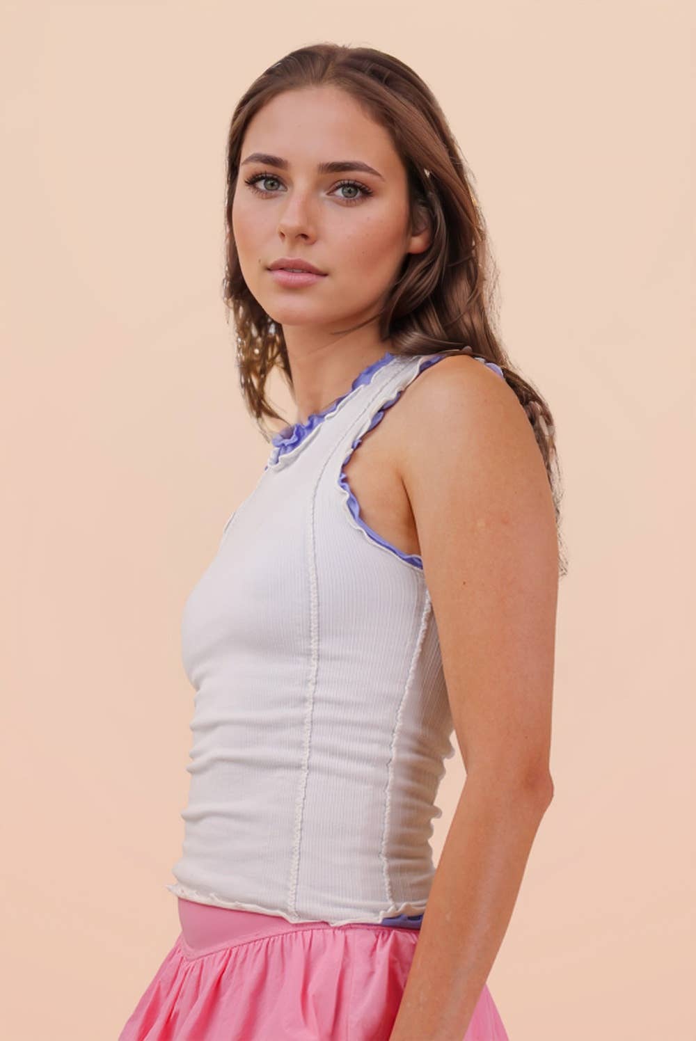 Mia Ripple Hem Knit Top