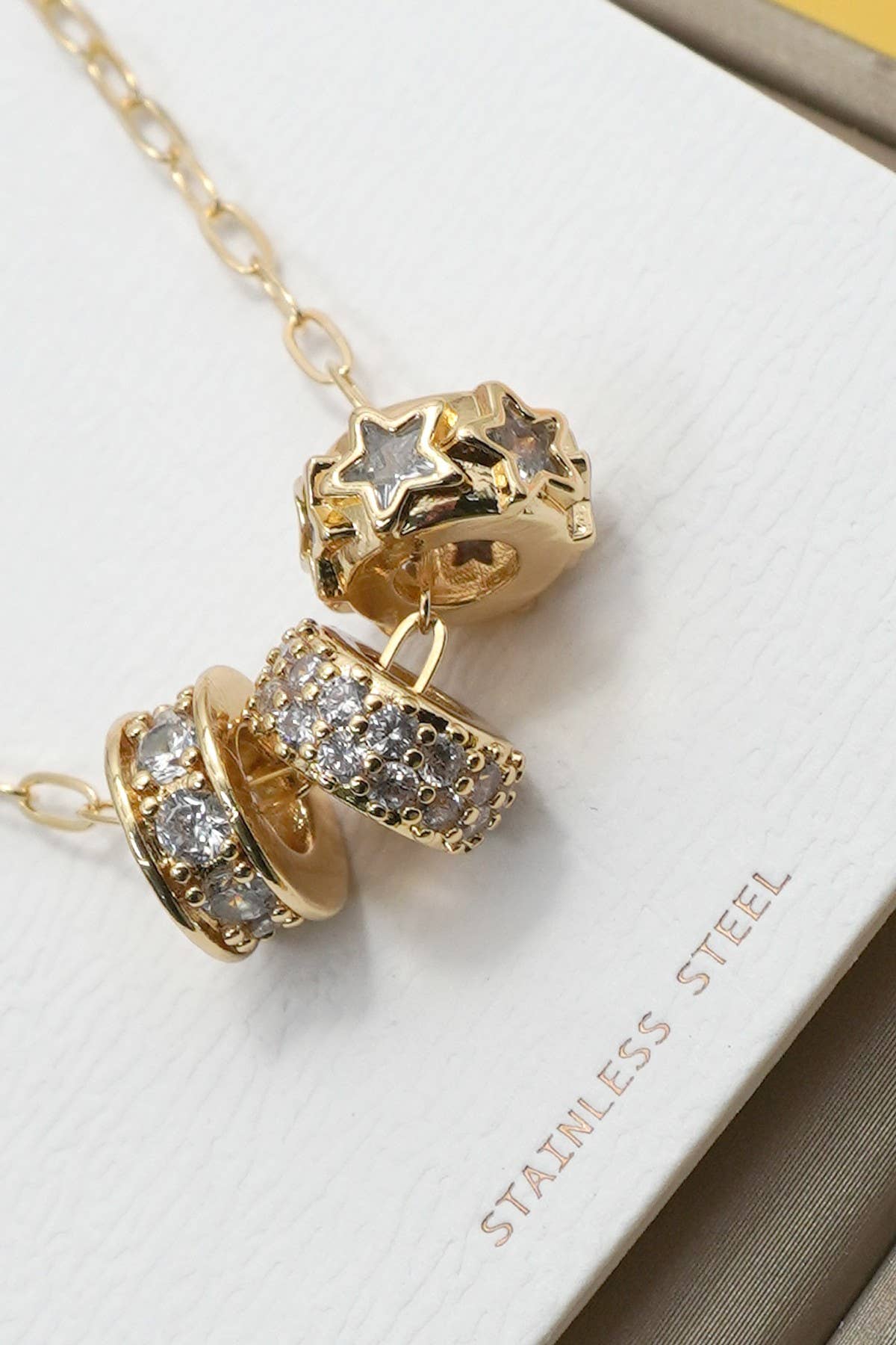 Barrel Rhinestone Necklace