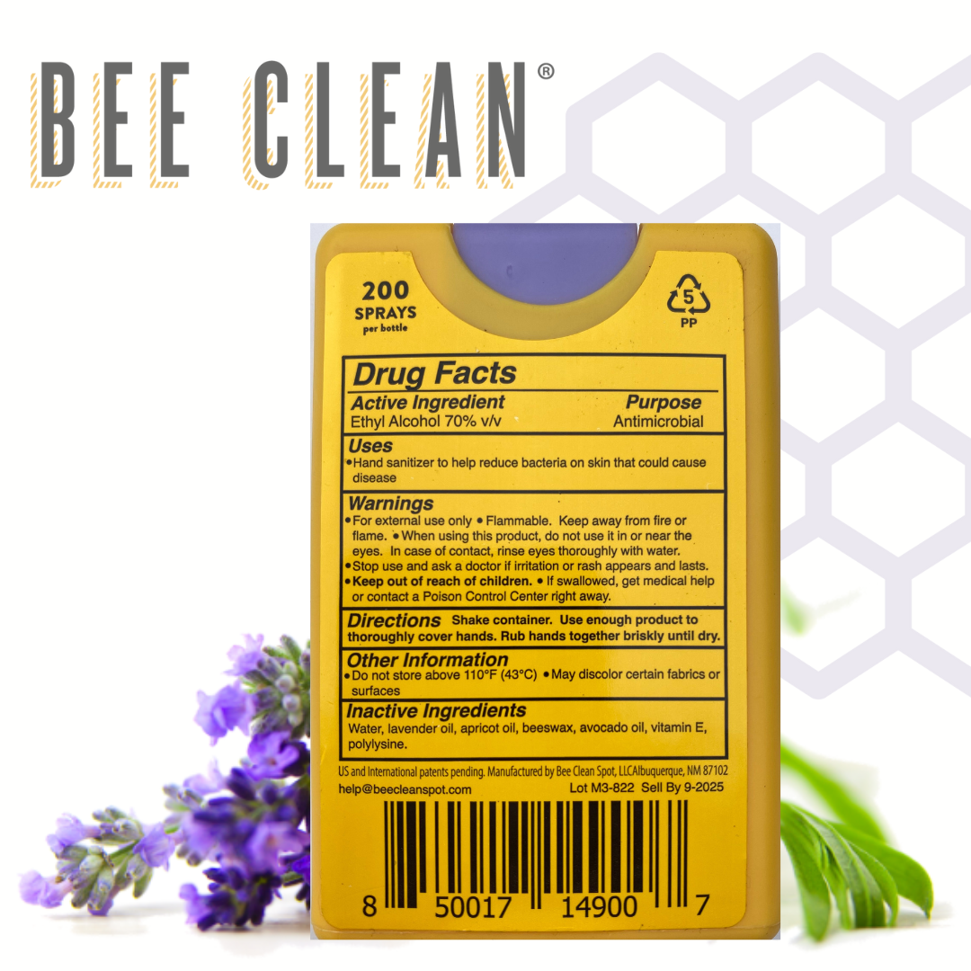 Bee Clean Organic Beeswax Hand Sanitizer