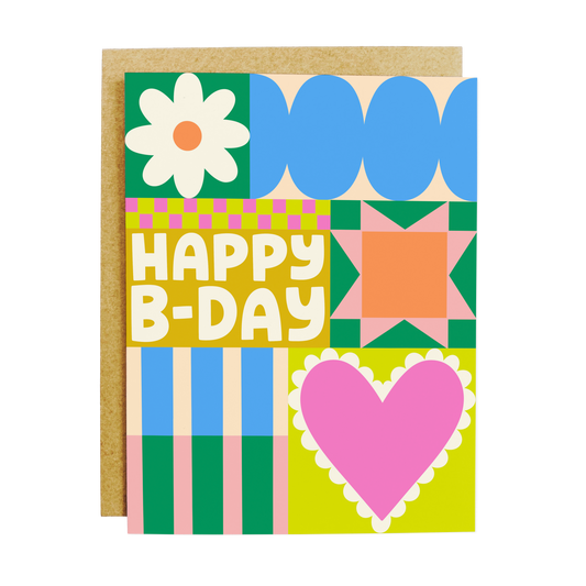 Quilted Birthday Greeting Card