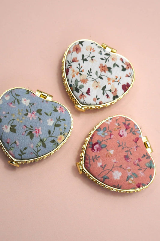 Compact Mirror Floral