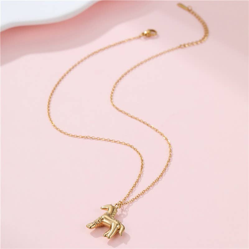 Waterproof Horse Necklace