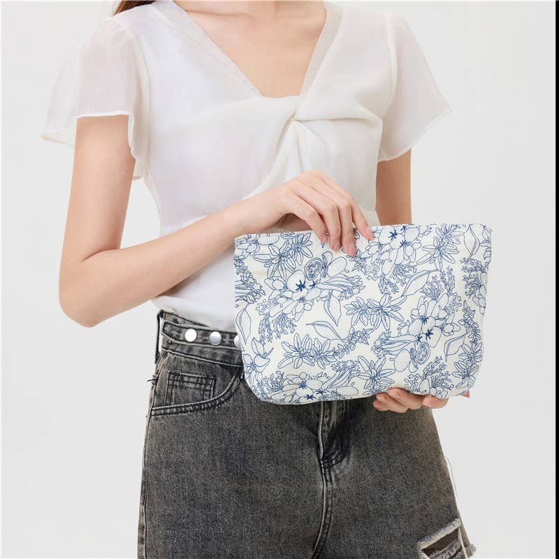 Floral Makeup Bag