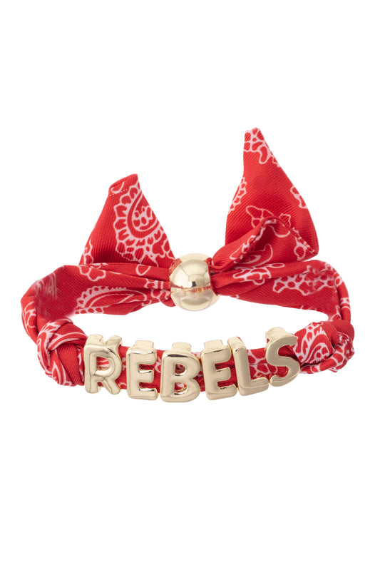 Rebels Bandana Slider Bracelet