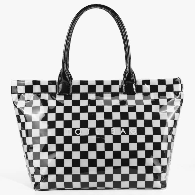 Checkerboard Tote Bag