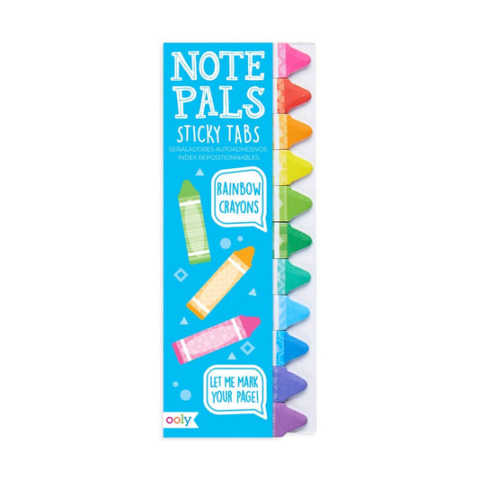 Note Pals Sticky Tabs: Rainbow Crayons - 1 Pack