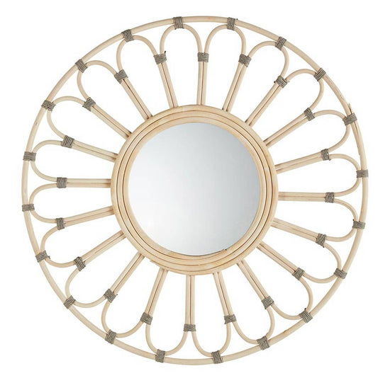 Sunflower Rattan Mirror