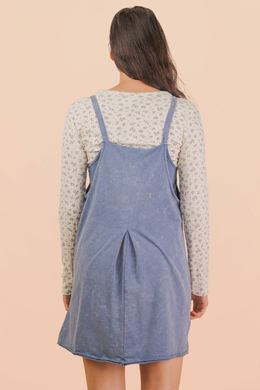 Mineral Washed Dress with Shorts Inside 