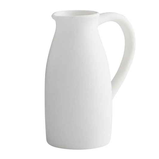 White Ceramic Pitcher SM