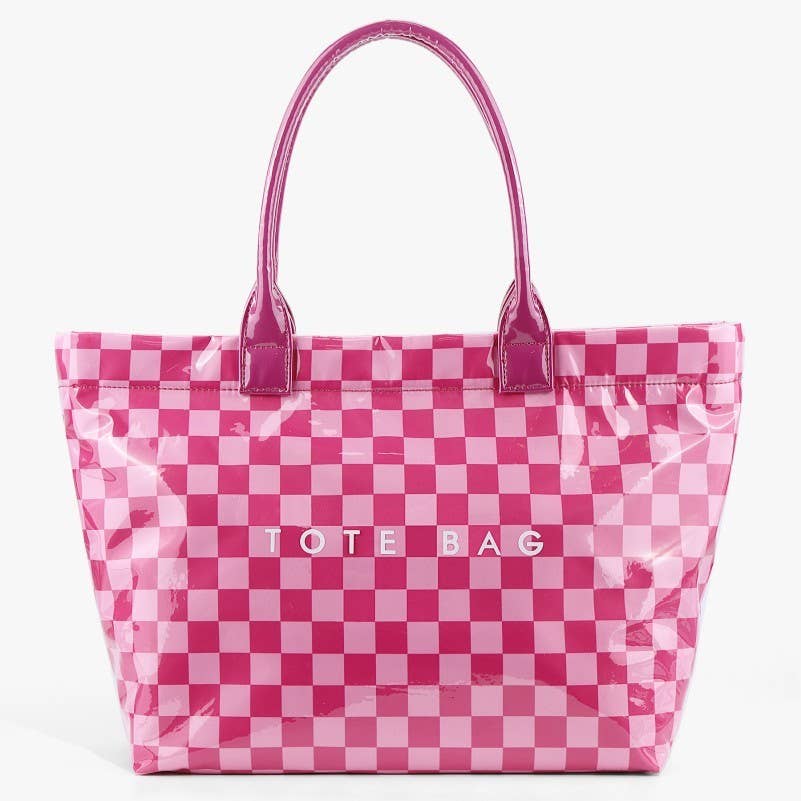 Checkerboard Tote Bag