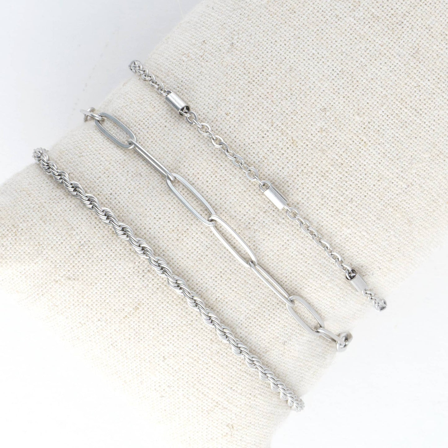 Waterproof Bracelets Narelle Twisted Chain Trio Set