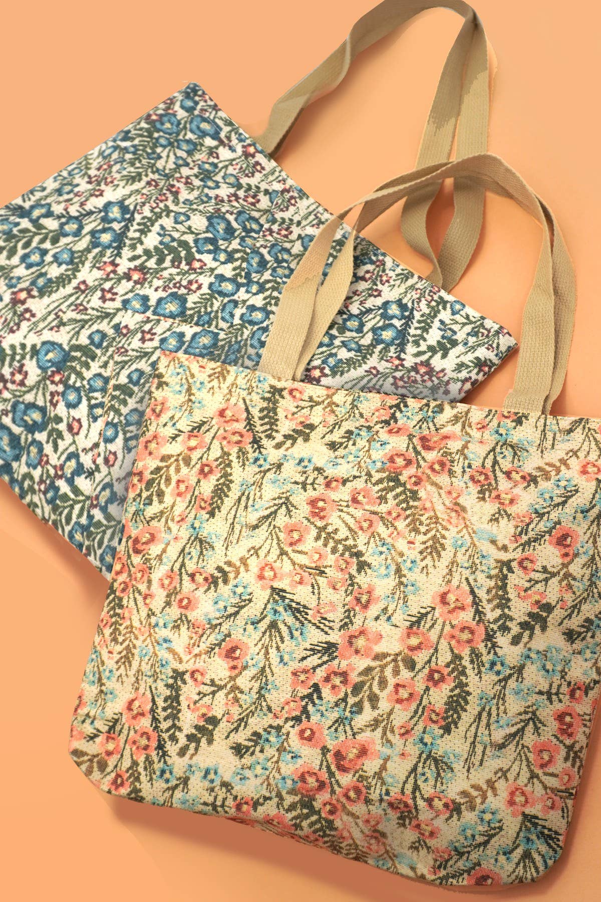 Embroidered Floral Tote Bag