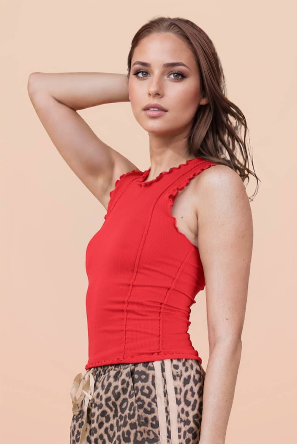 Mia Ripple Hem Knit Top