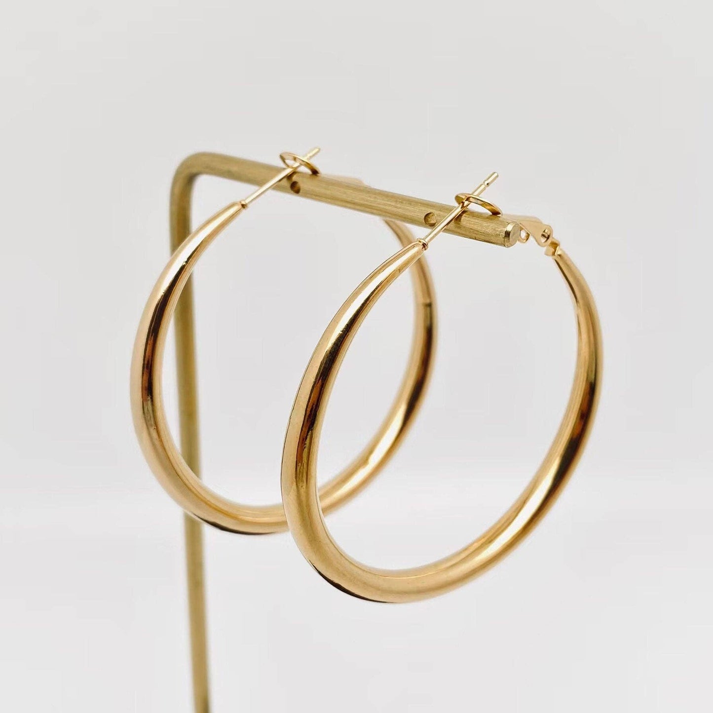 18K Gold Plated Hoop Earrings