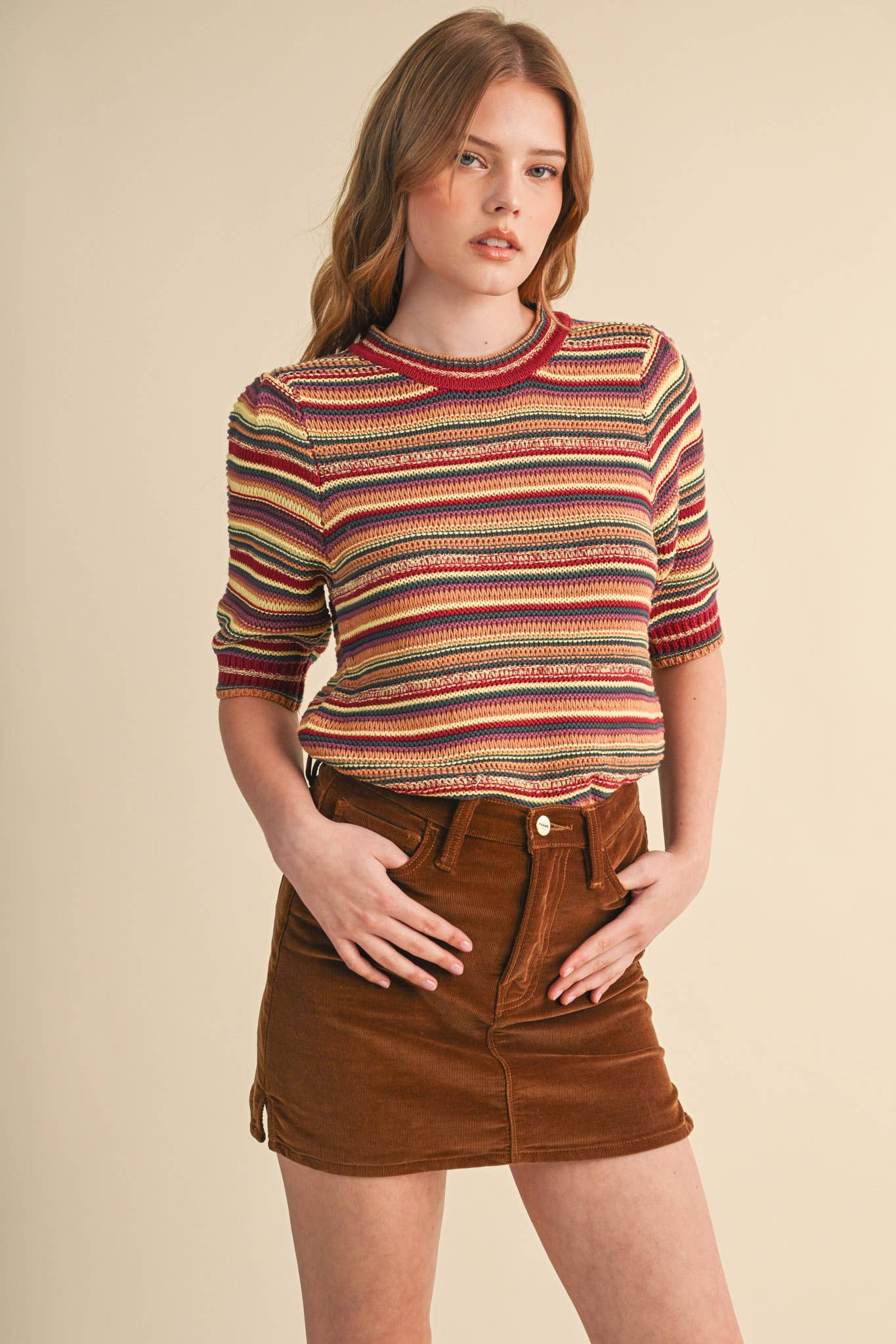 Rainbow Stripe Sweater