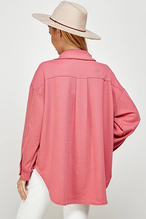 Waffle Scuba Shacket