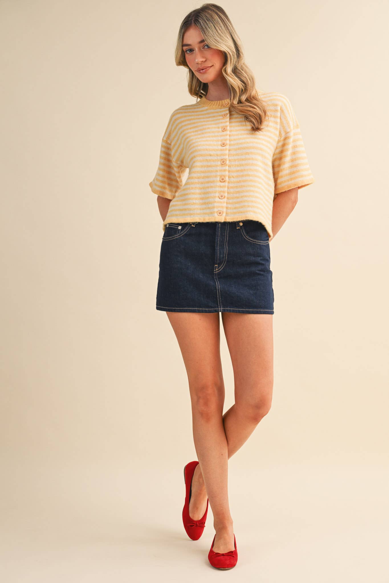 Lilly Striped Sweater Cardigan
