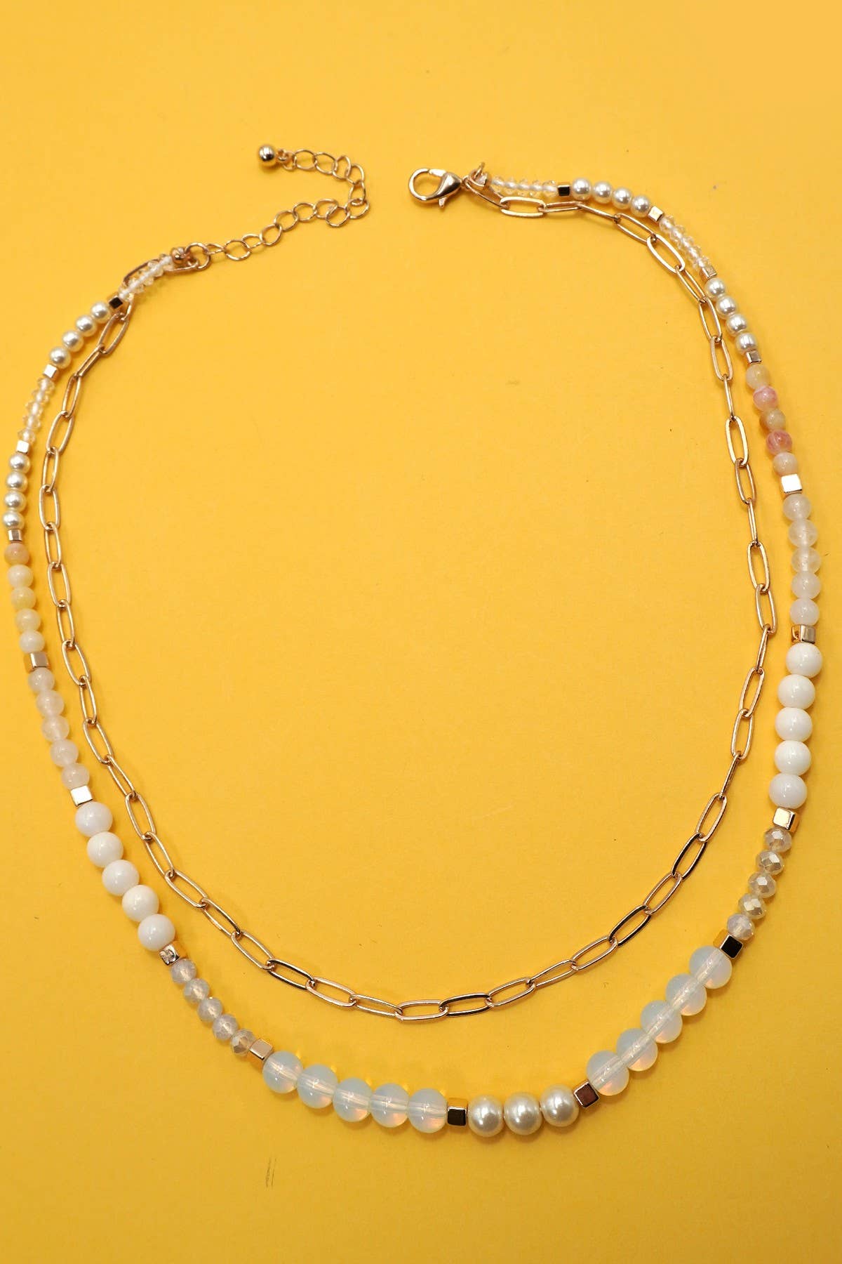 Natural Bead Chain Necklace