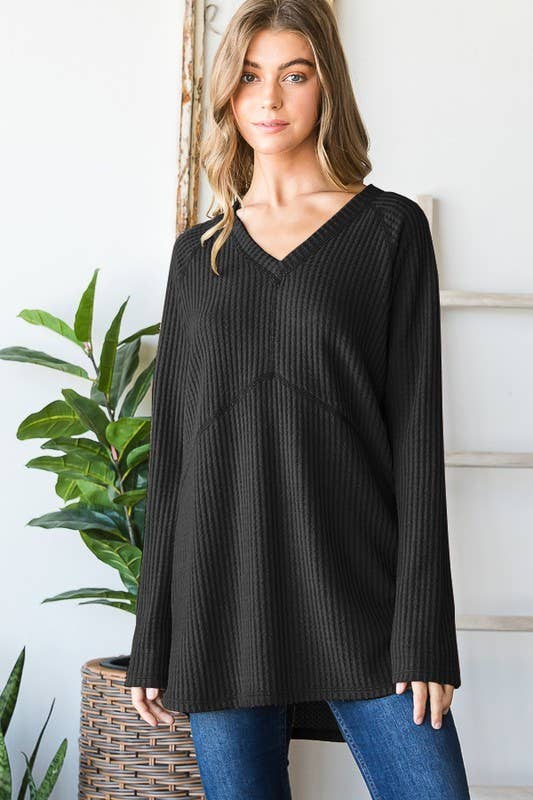 Solid Waffle Stitch Top