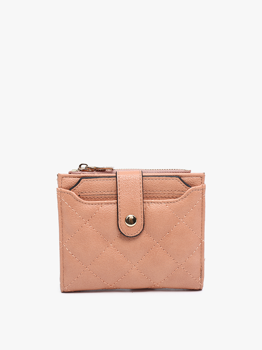 Melody Quilted Zip Top Wallet