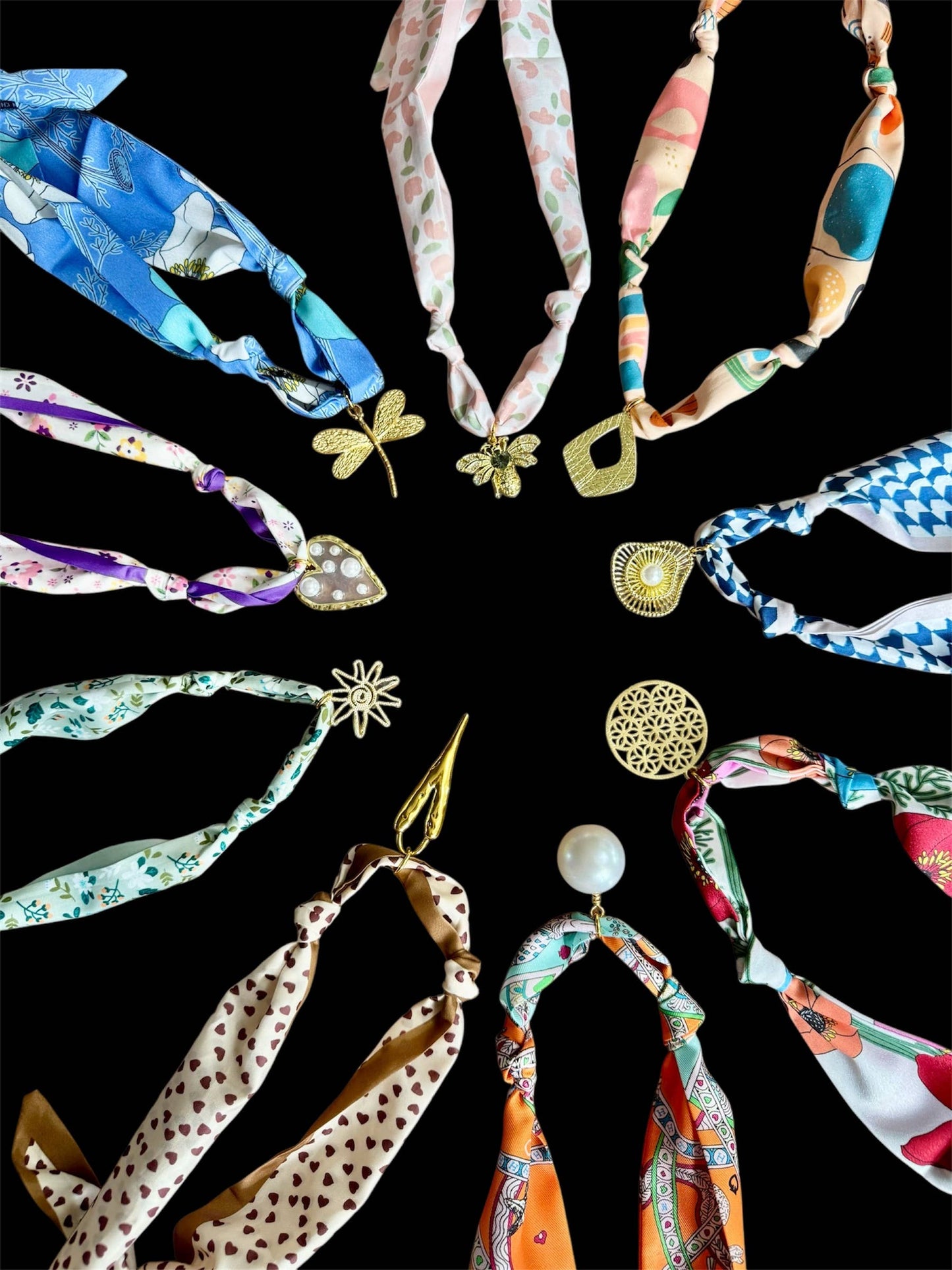 Scarf Charm Necklace 