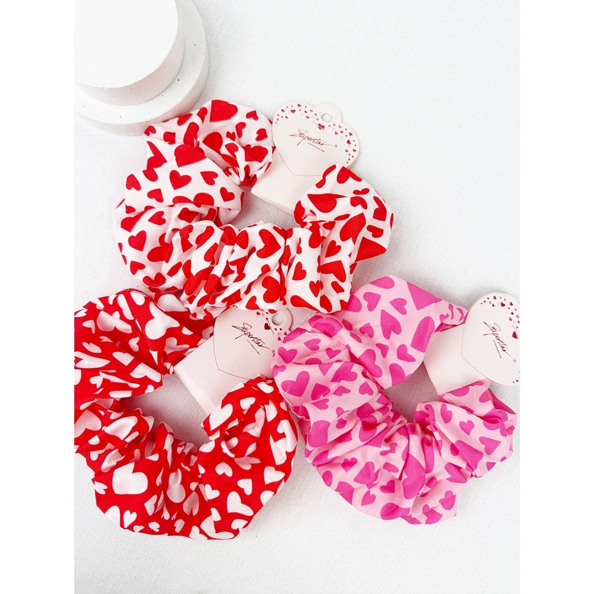 Heart Scrunchies