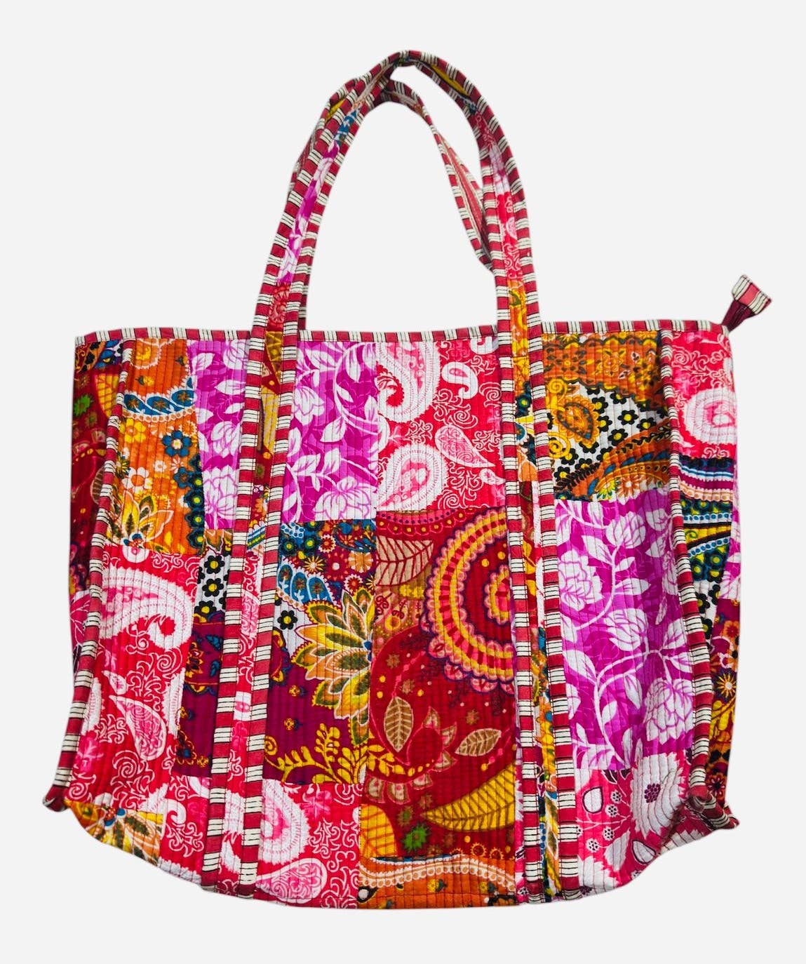 Cotton Patchwork Kantha Stich Quilted Bag