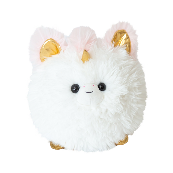 Soft Fluff Ball Fluffees Unicorn Plushie